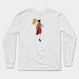 Girl Graduation Congrats Design Long Sleeve T-Shirt